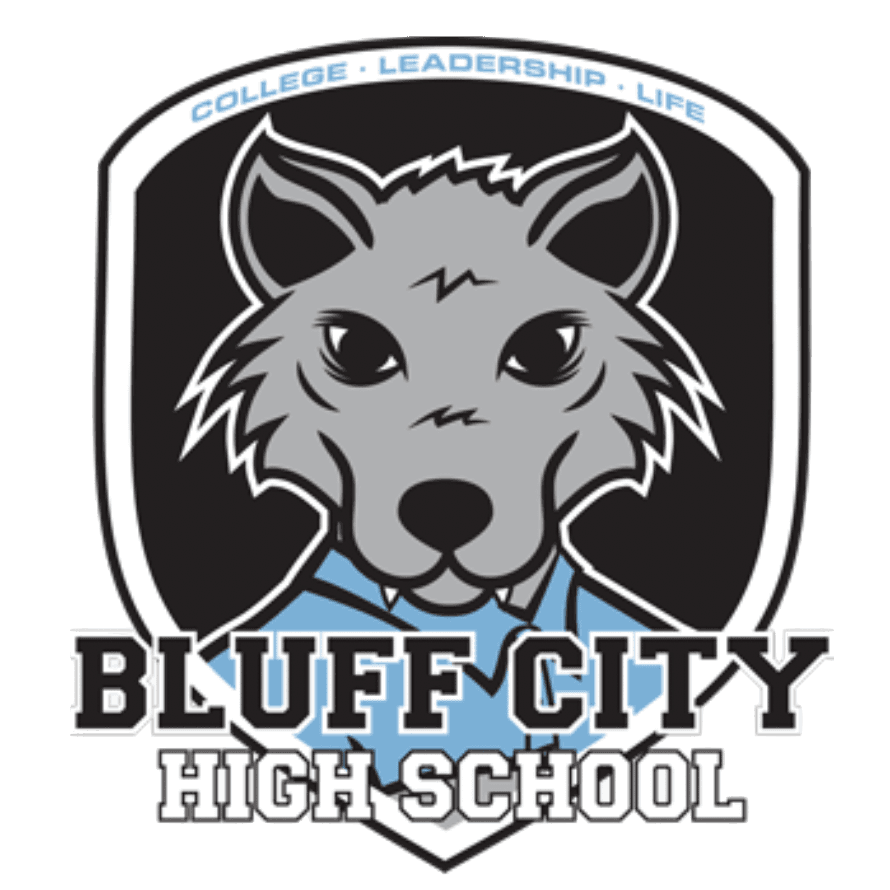 Bluff City Gray Wolves Logo